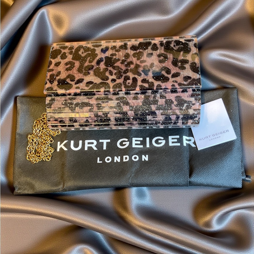 Kurt Geiger Black and Pink Patterned Crossbody NWT